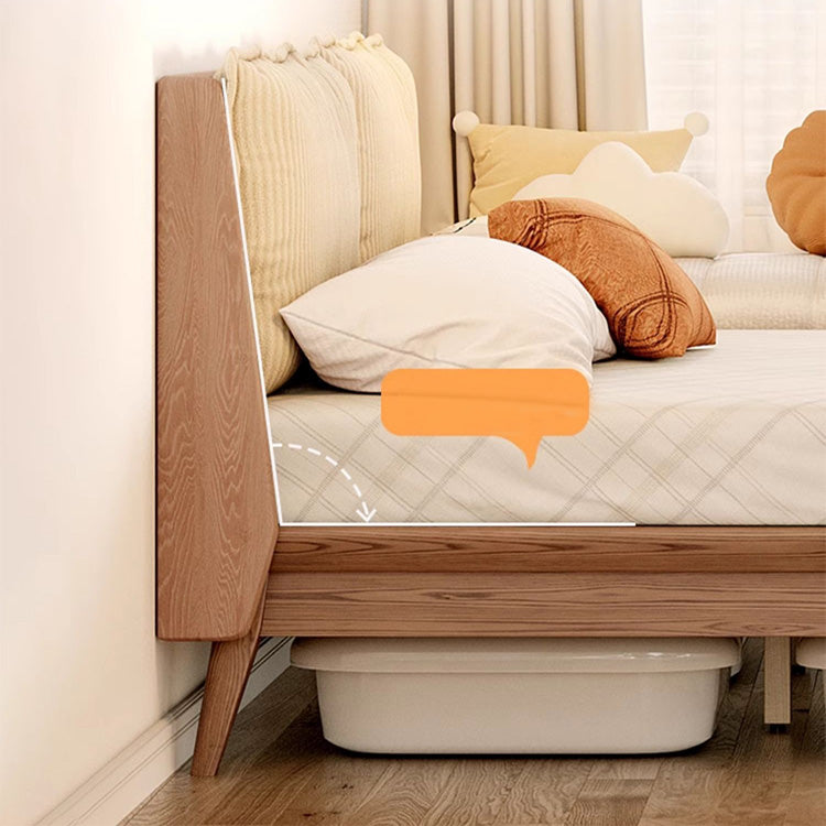 Sleek Ash Wood Bed Frame with Luxurious Down Corduroy Upholstery in Earthy Hues fjjj-1660 Sleek Ash Wood Bed Frame with Luxurious Down Corduroy Upholstery in Earthy Hues fjjj-1660