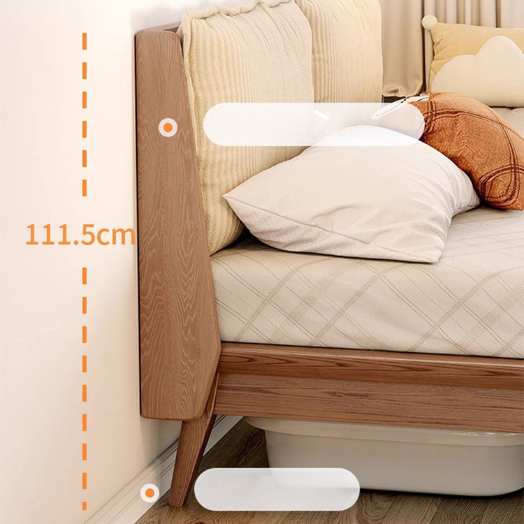 Sleek Ash Wood Bed Frame with Luxurious Down Corduroy Upholstery in Earthy Hues fjjj-1660 Sleek Ash Wood Bed Frame with Luxurious Down Corduroy Upholstery in Earthy Hues fjjj-1660