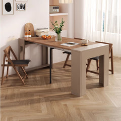 Functional Dining Table Cabinet in Convertible Rectangle – Perfect Choice for Small Space, Table ONLY fjnl-1583