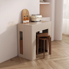 Functional Dining Table Cabinet in Convertible Rectangle – Perfect Choice for Small Space, Table ONLY fjnl-1583