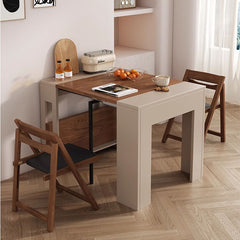 Functional Dining Table Cabinet in Convertible Rectangle – Perfect Choice for Small Space, Table ONLY fjnl-1583