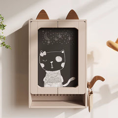 Wall-Mount Foldable Wooden Dining Table for 4 – Perfect for Small Space, Table only fjnl-1584