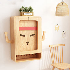 Wall-Mount Foldable Wooden Dining Table Cabinet for 4 – Perfect for Small Space, Table only fjnl-1600