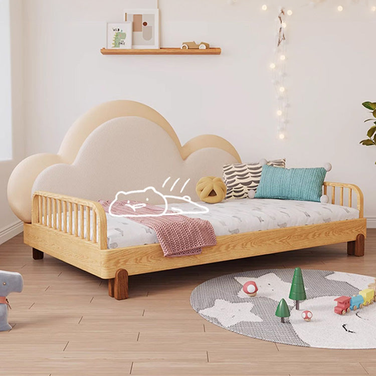 Modern Solid Wood Bed with Foam Upholstery Headboard – Cute and Durable Design fjnl-1603 Modern Solid Wood Bed with Foam Upholstery Headboard – Cute and Durable Design fjnl-1603