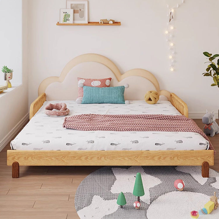 Modern Solid Wood Bed with Foam Upholstery Headboard – Cute and Durable Design fjnl-1603 Modern Solid Wood Bed with Foam Upholstery Headboard – Cute and Durable Design fjnl-1603