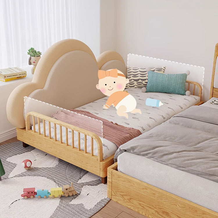 Modern Solid Wood Bed with Foam Upholstery Headboard – Cute and Durable Design fjnl-1603 Modern Solid Wood Bed with Foam Upholstery Headboard – Cute and Durable Design fjnl-1603