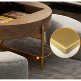 Luxurious Ceramic Sintered Stone TV Cabinet with Modern Design for Elegant Living Rooms fjnl-2451