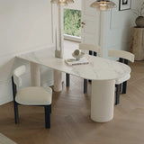 Stylish Faux Lambswool Dining Chair with Ash Wood Legs for Modern Dining Room Decor(set of 2) fjnw-4540