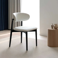 Sleek Ash Wood Dining Chair with Plush Upholstery Set of 2 fjnw-4541