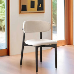 Sleek Ash Wood Dining Chair with Plush Upholstery Set of 2 fjnw-4541