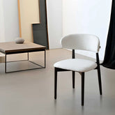 Sleek Ash Wood Dining Chair with Plush Upholstery Set of 2 fjnw-4541