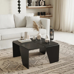 Sleek Multi-layer Board Coffee Table - Modern Elegance for Your Living Room fjnw-4553