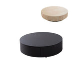 Solid Pine Wood Coffee Table with Tempered Glass and Carbon Steel Frame - Elegant Design for Modern Spaces fjx-2633