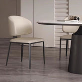 Luxurious Microfiber Leather Chair with Durable Carbon Steel Frame fjx-2634