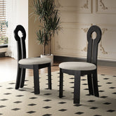 Solid Wood Faux Sherpa Chair – Cozy and Durable Seating for Any Room fjx-2657