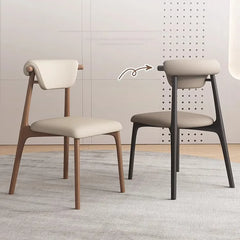 Stylish Oak Dining Chair with PU Leather Upholstery – Modern Elegance Dining Chair fjx-2666