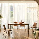 Modern Sintered Stone Glass & Stainless Steel Table – Luxury Design for Your Home fld-2748
