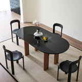 Luxurious Tempered Glass Dining Table with Oak Wood Frame for Dining Room fld-2755