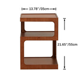 Stylish Light Brown Black Cherry Wood End Table - Durable Plywood Construction fmy-687