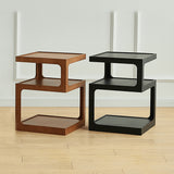 Stylish Light Brown Black Cherry Wood End Table - Durable Plywood Construction fmy-687