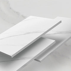 Luxurious Round Dining Table with Extendable Sintered Stone Top & Wooden Pedestal for 6-8 People fnl-268