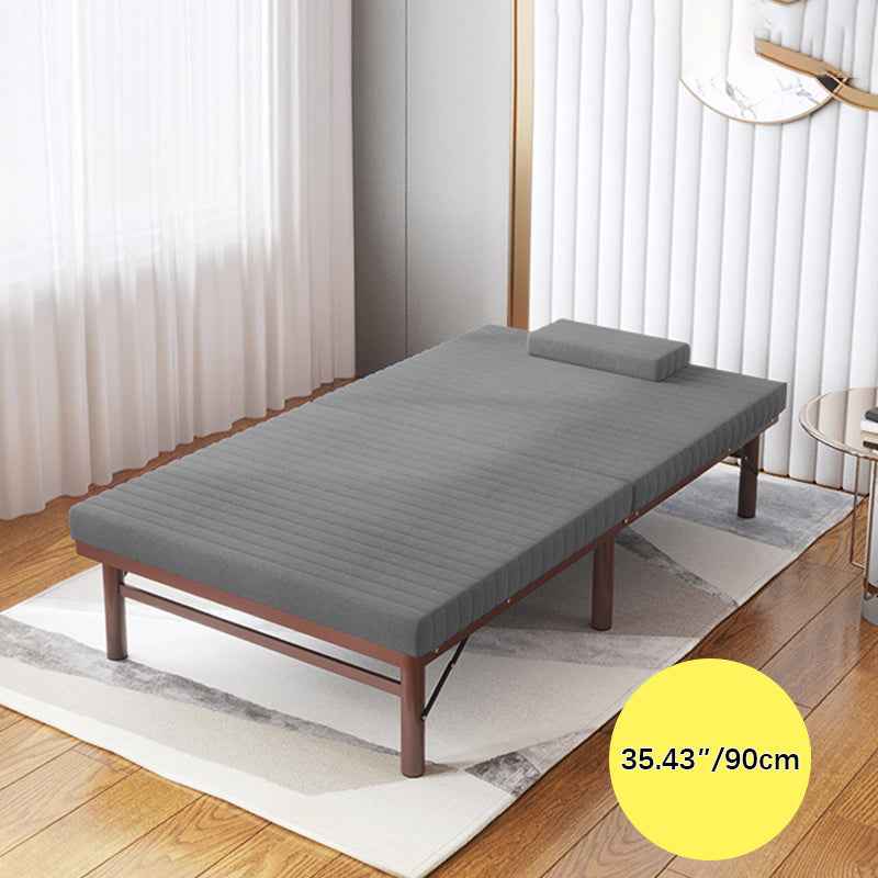 Premium Bed Frame with Grey, Navy Blue, Red, and Dark Brown Coconut Palm Design foltm-1555
