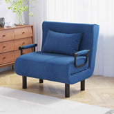 Elegant Grey and Navy Blue Cotton & Linen Bed Set - Ultimate Comfort and Style foltm-1558