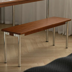 Elegant Boxwood Stool with Sleek Metal Legs for Modern Interiors fpmxm-2778