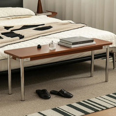 Elegant Boxwood Stool with Sleek Metal Legs for Modern Interiors fpmxm-2778