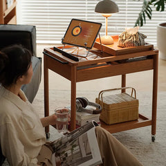 Elegant Boxwood Glass Rolling Cart for Modern Home Décor fpmxm-2783