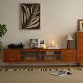 Boxwood Beech TV Stand with Glass Doors – Elegant Storage Solution fpmxm-2785