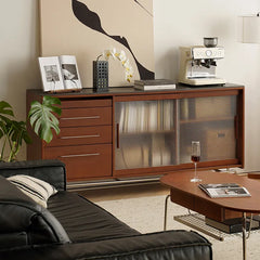 Sleek Boxwood & Glass Cabinet with Marble Top for Modern Interiors fpmxm-2787