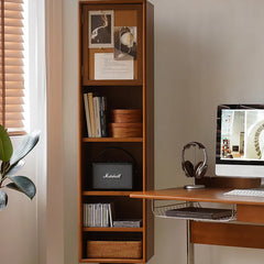 Modern Elegant Standing Mirror with Cherry Wood & Tempered Glass Finish fpmxm-2789