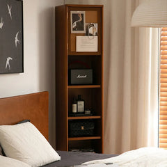 Modern Elegant Standing Mirror with Cherry Wood & Tempered Glass Finish fpmxm-2789