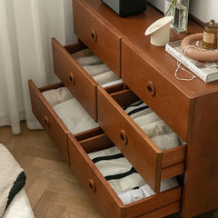 Stylish Boxwood Beech 6-Drawer Cabinet for Modern Living Spaces fpmxm-2794