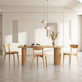 Modern Ash Wood Dining Table for Elegant Interiors fsdb-2259