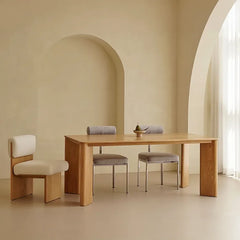 Sleek Pine Wood Dining Table for Modern Interiors fsdb-2263