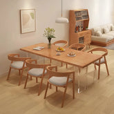 Stylish Pine Wood & Acrylic Dining Table - Modern Elegance for Your Home fsdb-2266