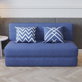 Minimalistic Cotton-Linen Sofa Bed with Foam Filling - Japandi Futon for Small Living Room fsq-1416