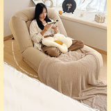 Cozy Light Brown Lazy Sofa with adjustable Back & Soft Foam Filling - Perfect for All Your Rooms fsx-996