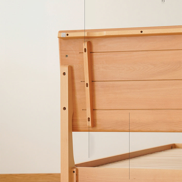 Modern Cal King Beech Wood Bed Frame in Natural Wood Color – Durable & Stylish Design for Bedroom fxgmz-581 Modern Cal King Beech Wood Bed Frame in Natural Wood Color – Durable & Stylish Design for Bedroom fxgmz-581