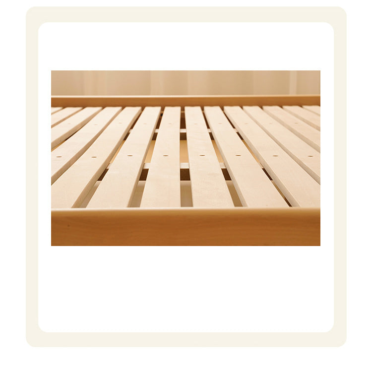 Modern Beech Wood Bed Frame With Sturdy Metal Support - Minimalistic Cal King Size for Bedroom fxgmz-583 Modern Beech Wood Bed Frame With Sturdy Metal Support - Minimalistic Cal King Size for Bedroom fxgmz-583