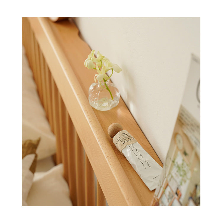 Modern Beech Wood Bed Frame With Sturdy Metal Support - Minimalistic Cal King Size for Bedroom fxgmz-583 Modern Beech Wood Bed Frame With Sturdy Metal Support - Minimalistic Cal King Size for Bedroom fxgmz-583