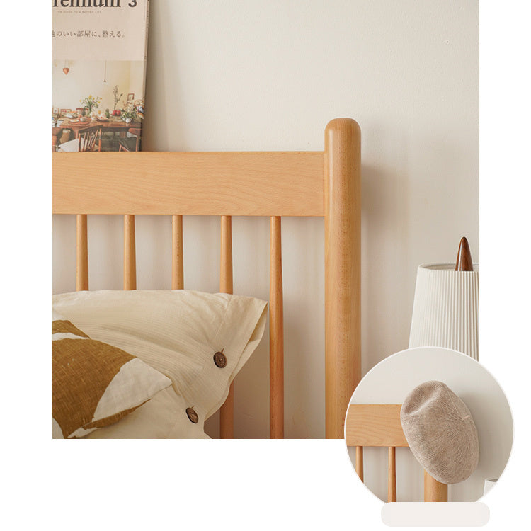 Modern Beech Wood Bed Frame With Sturdy Metal Support - Minimalistic Cal King Size for Bedroom fxgmz-583 Modern Beech Wood Bed Frame With Sturdy Metal Support - Minimalistic Cal King Size for Bedroom fxgmz-583