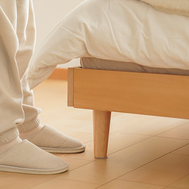 Stunning Beech Wood Metal Platform Bed - Natural Warm Tones for Stylish Bedrooms fxgmz-585 Stunning Beech Wood Metal Platform Bed - Natural Warm Tones for Stylish Bedrooms fxgmz-585