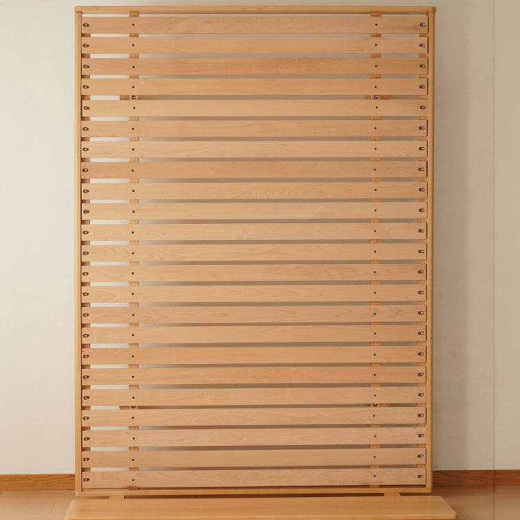 Sleek Beech Wood Bed Frame with Modern Metal Accents for a Stylish Bedroom fxgmz-587 Sleek Beech Wood Bed Frame with Modern Metal Accents for a Stylish Bedroom fxgmz-587