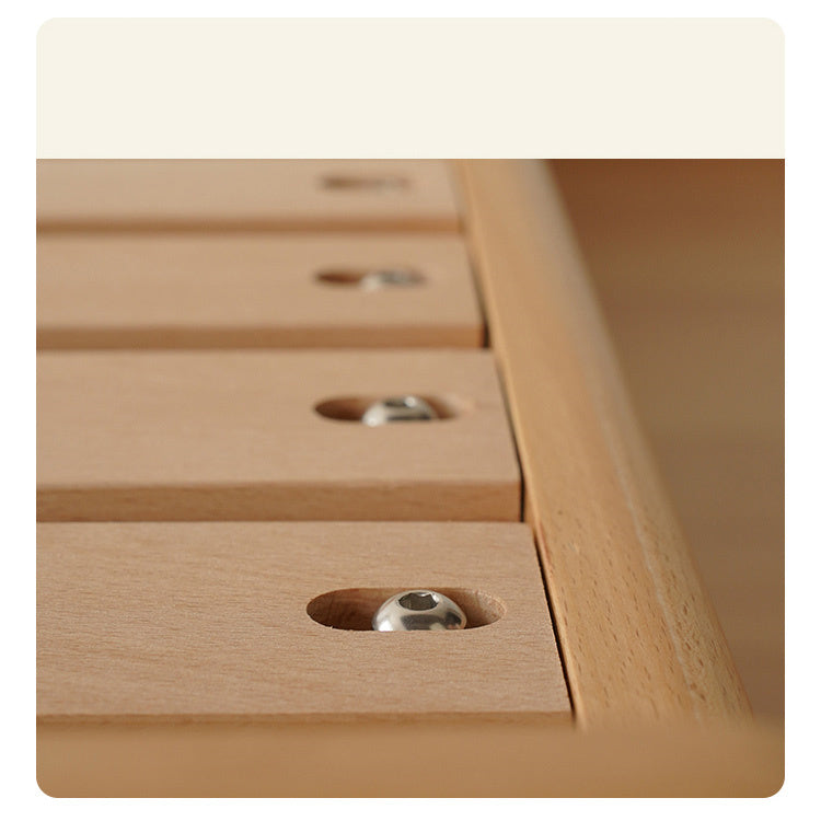 Sleek Beech Wood Bed Frame with Modern Metal Accents for a Stylish Bedroom fxgmz-587 Sleek Beech Wood Bed Frame with Modern Metal Accents for a Stylish Bedroom fxgmz-587