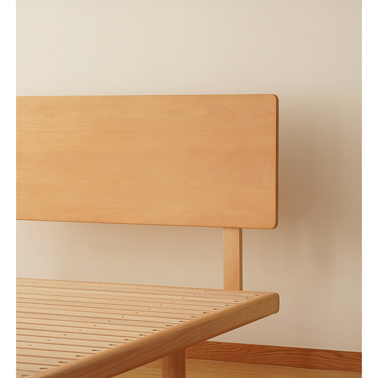 Sleek Beech Wood Bed Frame with Modern Metal Accents for a Stylish Bedroom fxgmz-587 Sleek Beech Wood Bed Frame with Modern Metal Accents for a Stylish Bedroom fxgmz-587