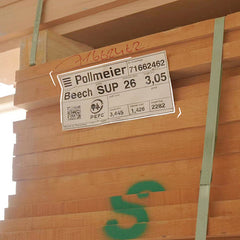 Sleek Beech Wood Nightstand - Durable Multi-Layer Board in Natural Finish fxgmz-590