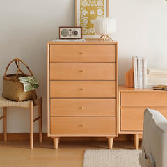 Stylish Beech Wood Multi-Layer Board Cabinet - Natural Wood Finish fxgmz-610